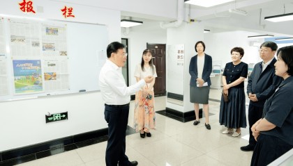 吉林省委常委、延边州委书记胡家福就宣传思想文化工作进行调研