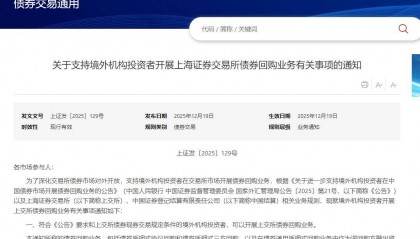 进一步开放！沪深交易所宣布：支持境外机构投资者开展交易所债券回购业务
