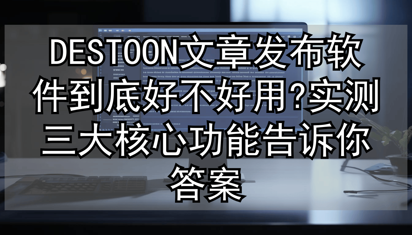 被繁琐工作逼到绝境?看他如何用软件实现DESTOON全自动更新