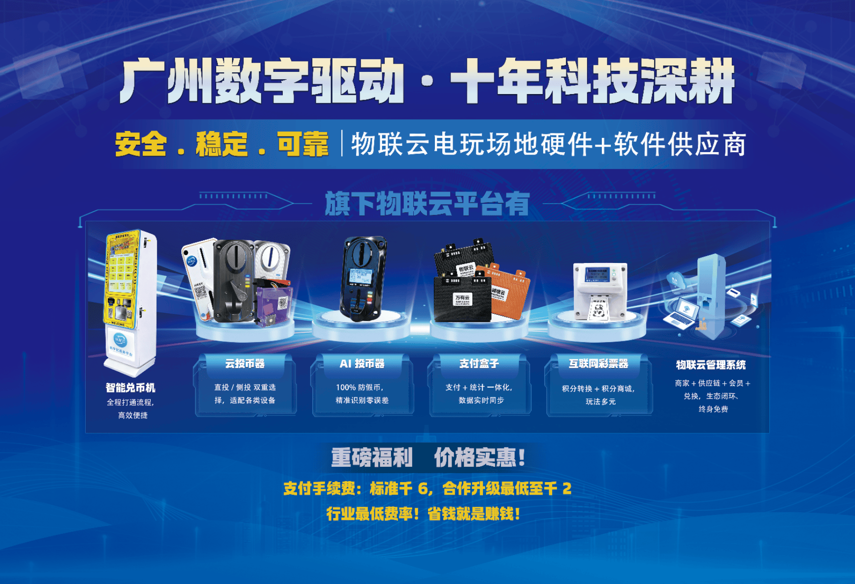 年关合规必看：电玩城投币器+彩票器怎么选？物联云：4种上币+3种分账，少1块赔1万